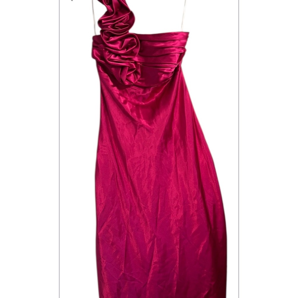Let’s Fashion One-Shoulder Satin Formal Dress | Small